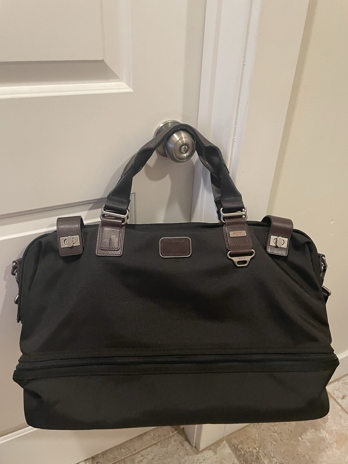 tumi black Ballistic duffle bag