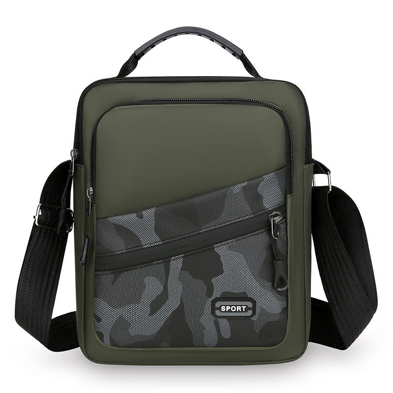 Men’s Navy Handbag Shoulder Bag Crossbody Casual Fashion Camouflage Style
