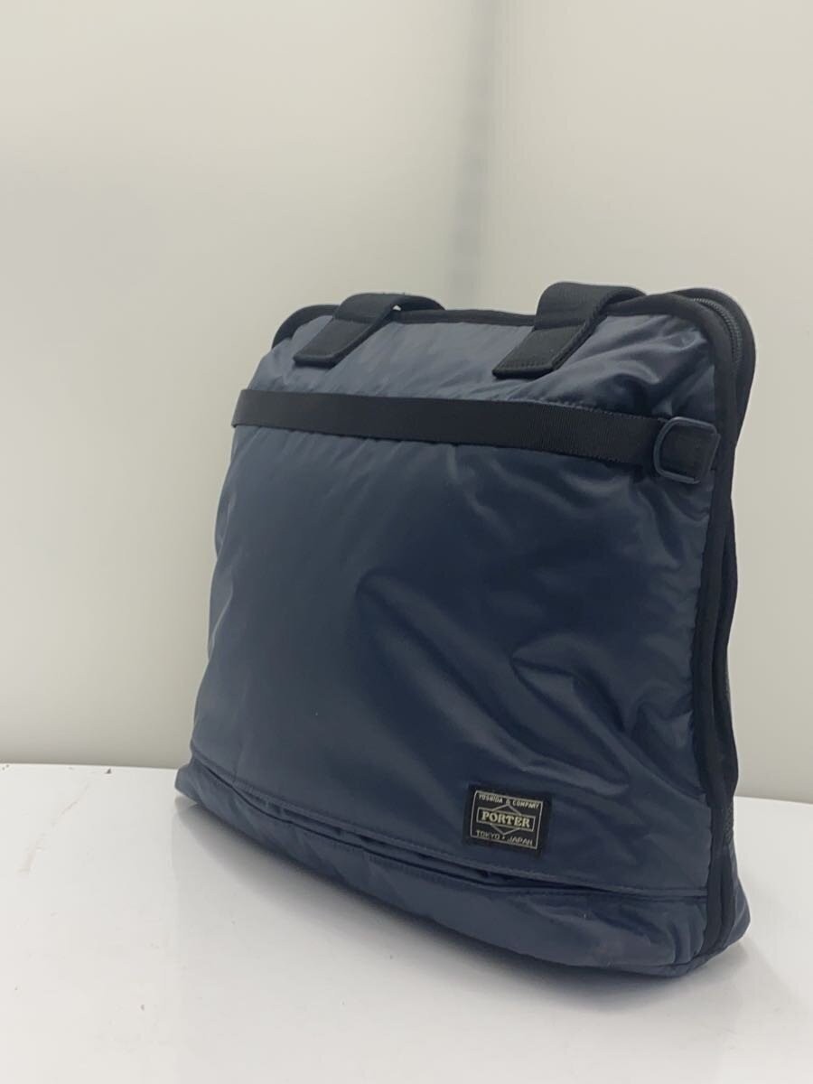 Authentic PORTER Nylon Tote Bag Navy 11cm depth 32cm height 41cm width