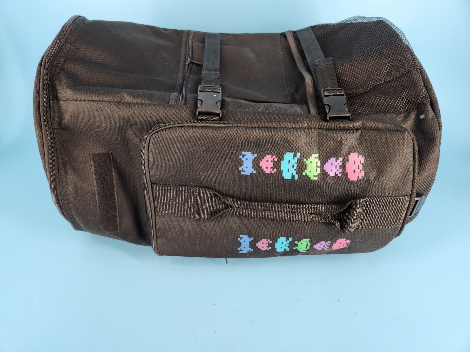 Space Invaders Video Game Black Hiking Travel Backpack Dufflebag Sports Bag