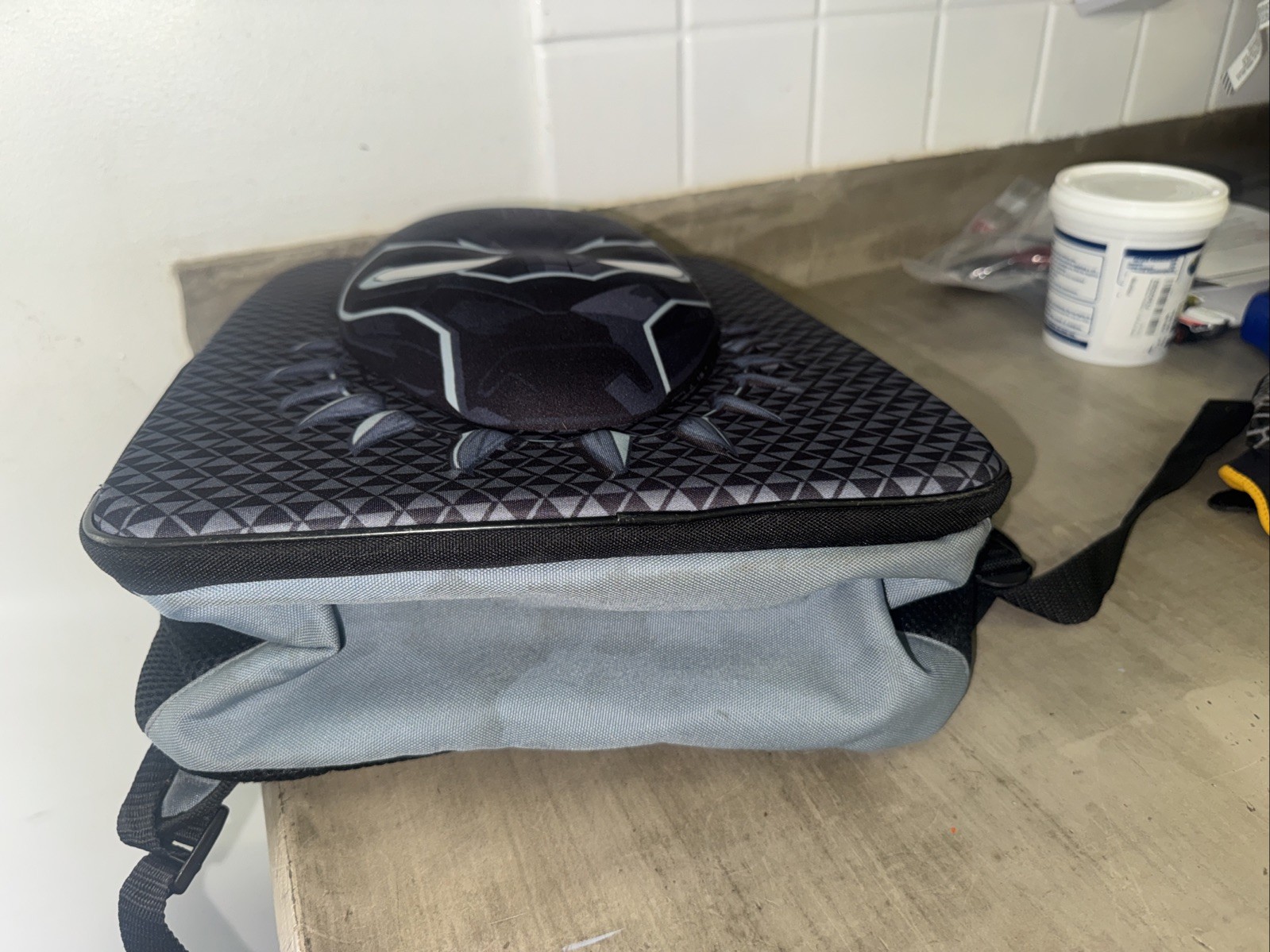 Disney Store Large 3D Black Panther Backpack Never Used See Description