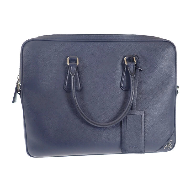 PRADA Business 2Ve3689Z2F0216 Briefcase 2Way Bag Saffiano Navy A Rank