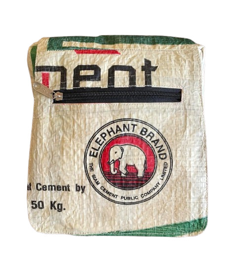 Fair Trade Elephant Brand Cement Small Messenger Bag Limited Edition