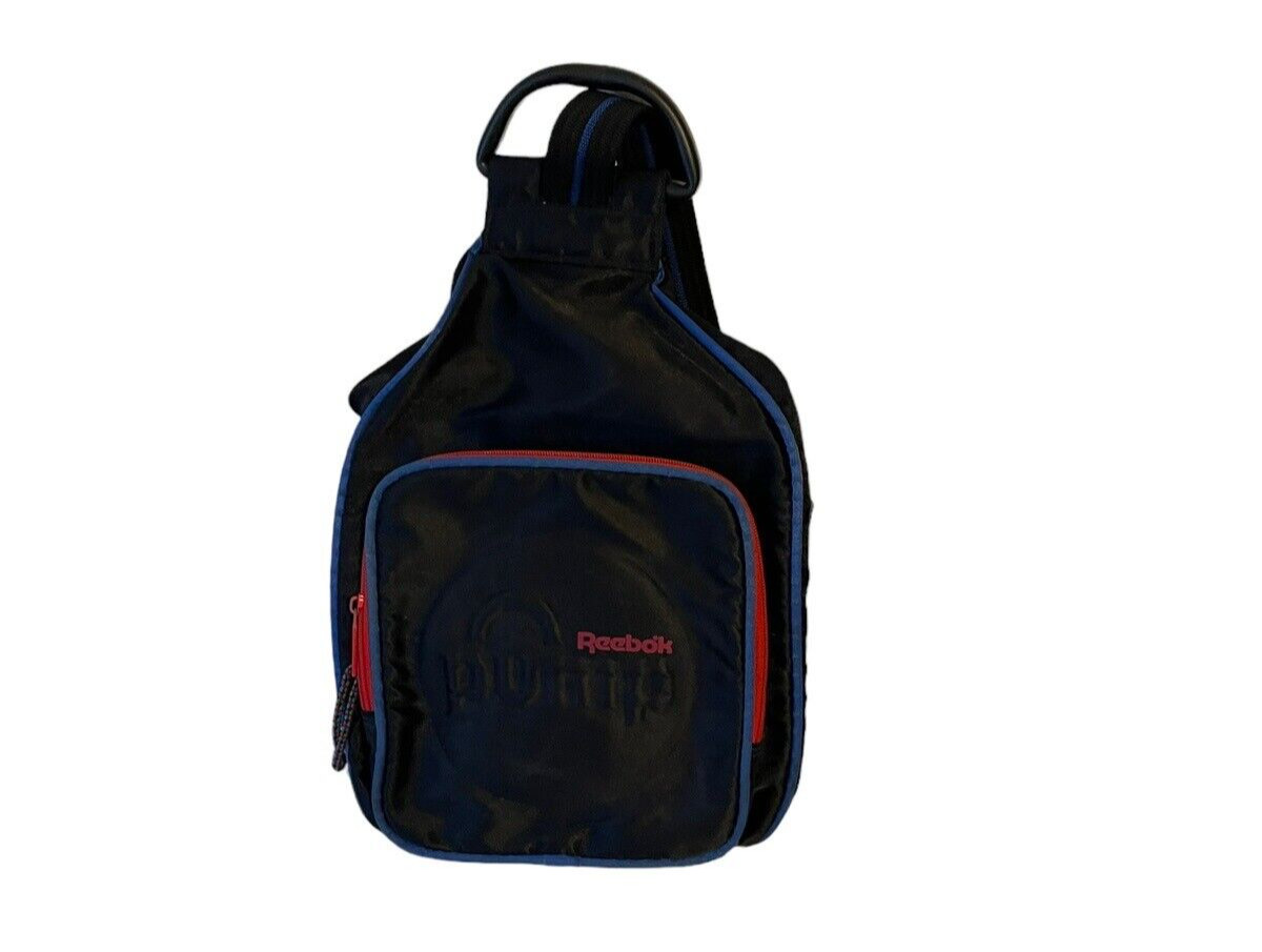 VTG 90’s Reebok The Pump Sports Bag Backpack Black Blue Red RARE