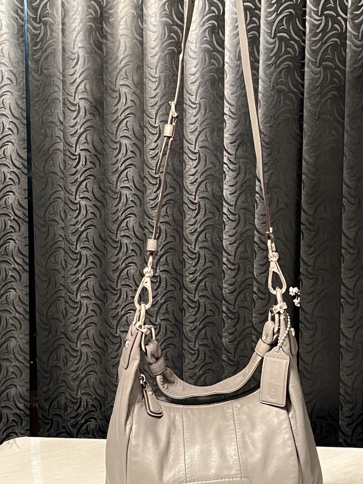 Genuine Leather Coach Shoulder Bag