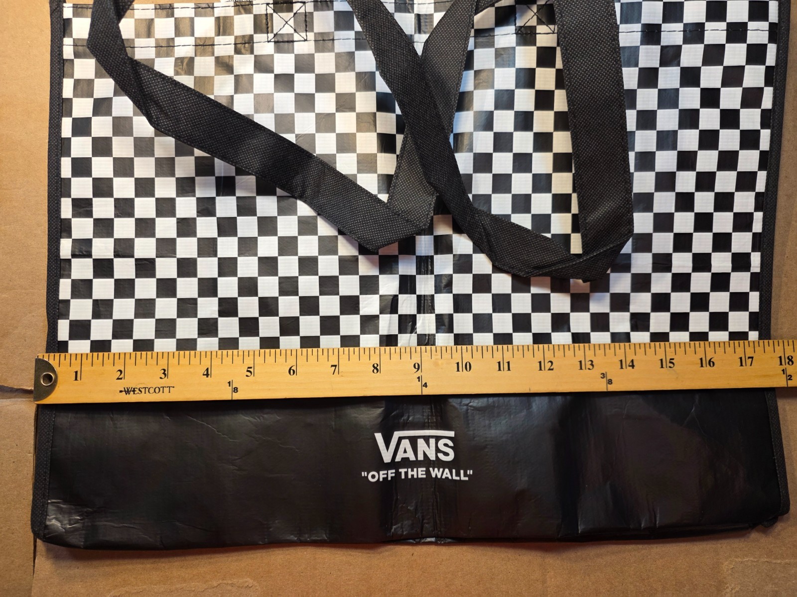 Vans Off the Wall Checkerboard Reusable Tote Bag