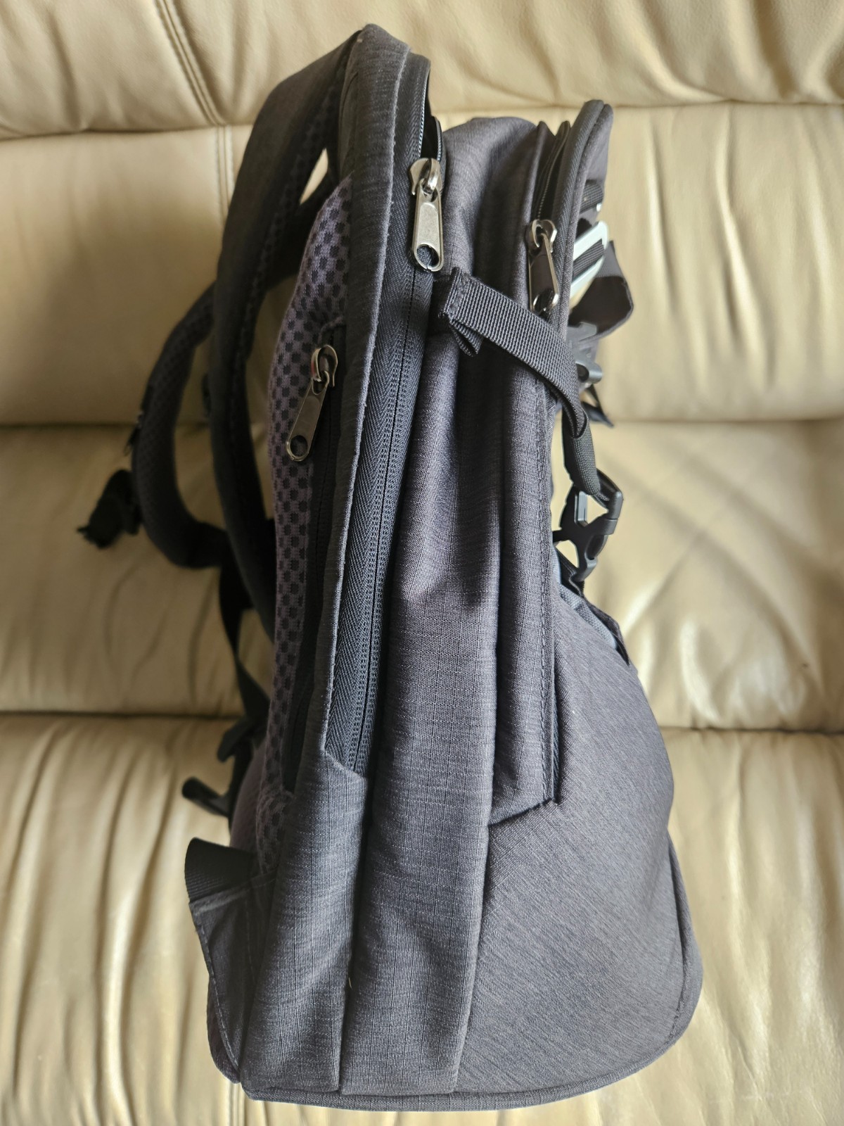 Konzu Backpack 17 ” High, Length At the Middle 14″ 11.5X7.75″ Base.