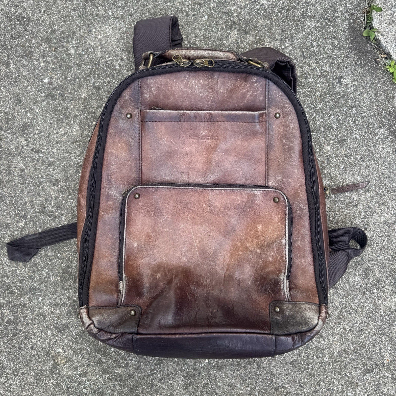 Solo New York Executive 16”x 6″ Laptop Backpack Brown