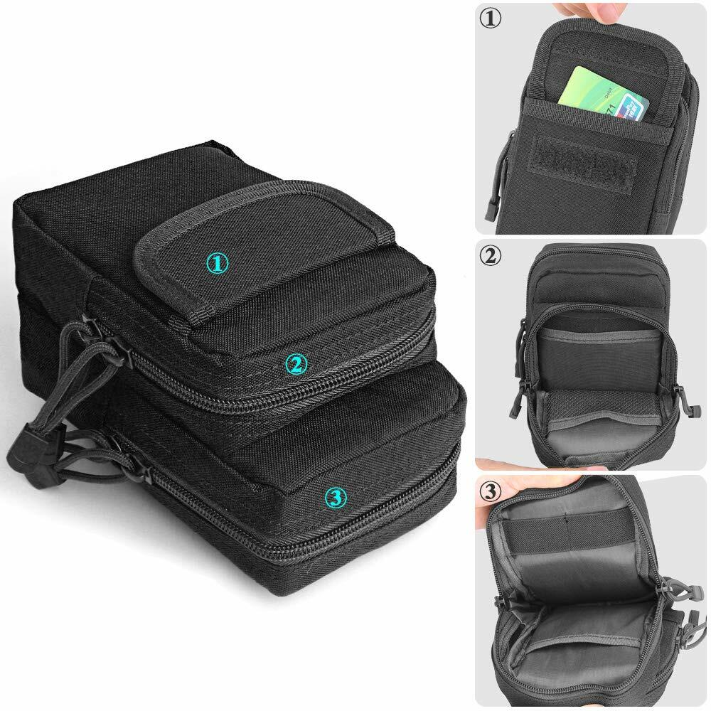 Tactical Military MOLLE Pouch Utility Phone Waist Bag Carrying Storage Bag Pack