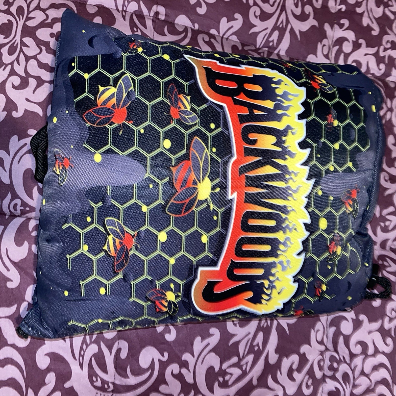 Backwoods Puffer Bag- Honeycomb Red/Yellow Padded Protection New
