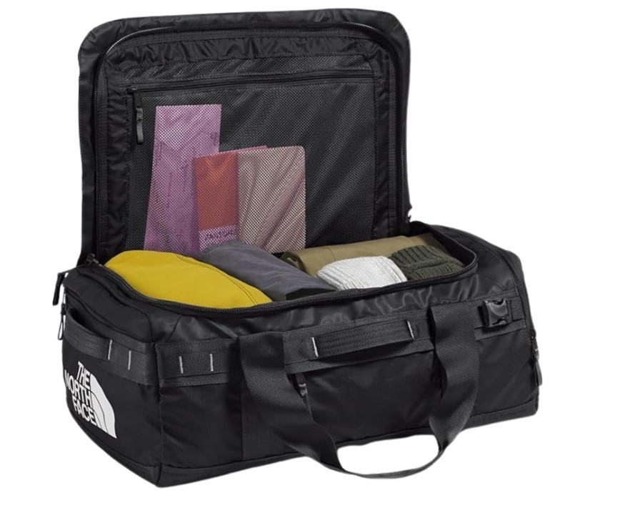 THE NORTH FACE Base Camp Voyager Duffel—42L – PFAS Free, TNF Black/TNF White-NPF