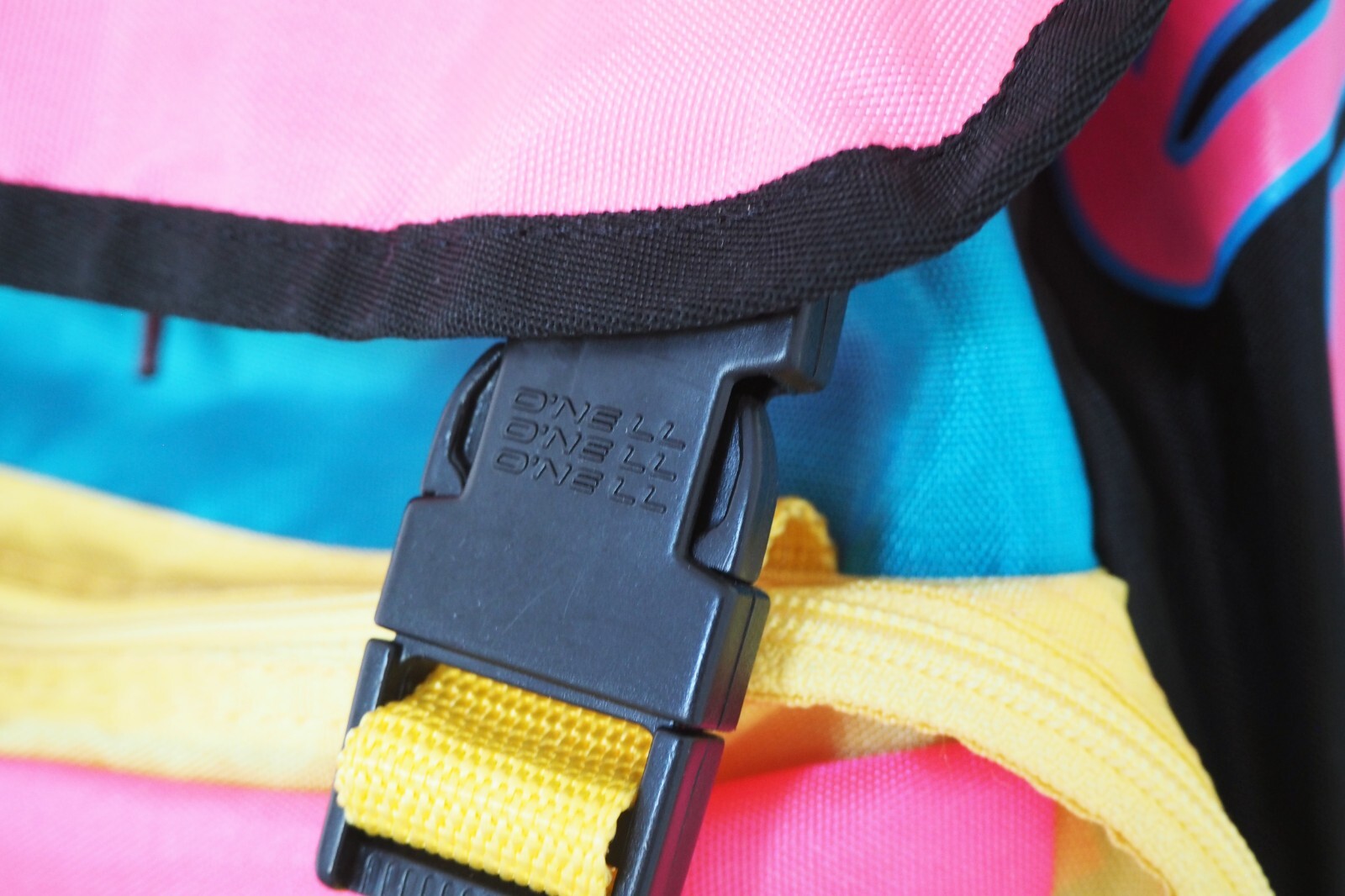 Vintage O’NEILL Backpack multicolor bag 90s big logo school bag bright