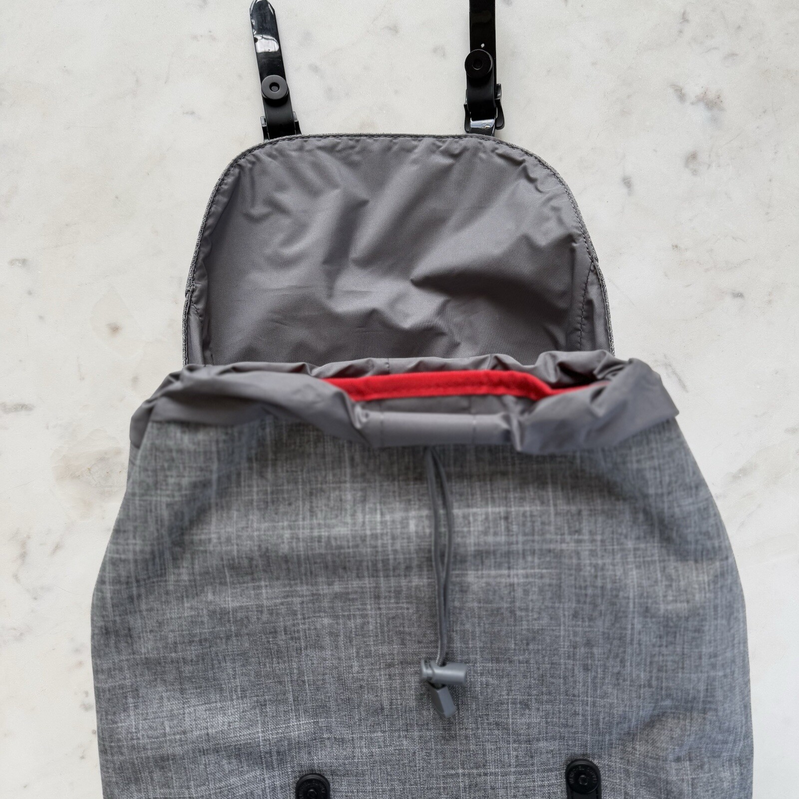 Herschel Supply Co Retreat Backpack Gray Raven Crosshatch company logo $100