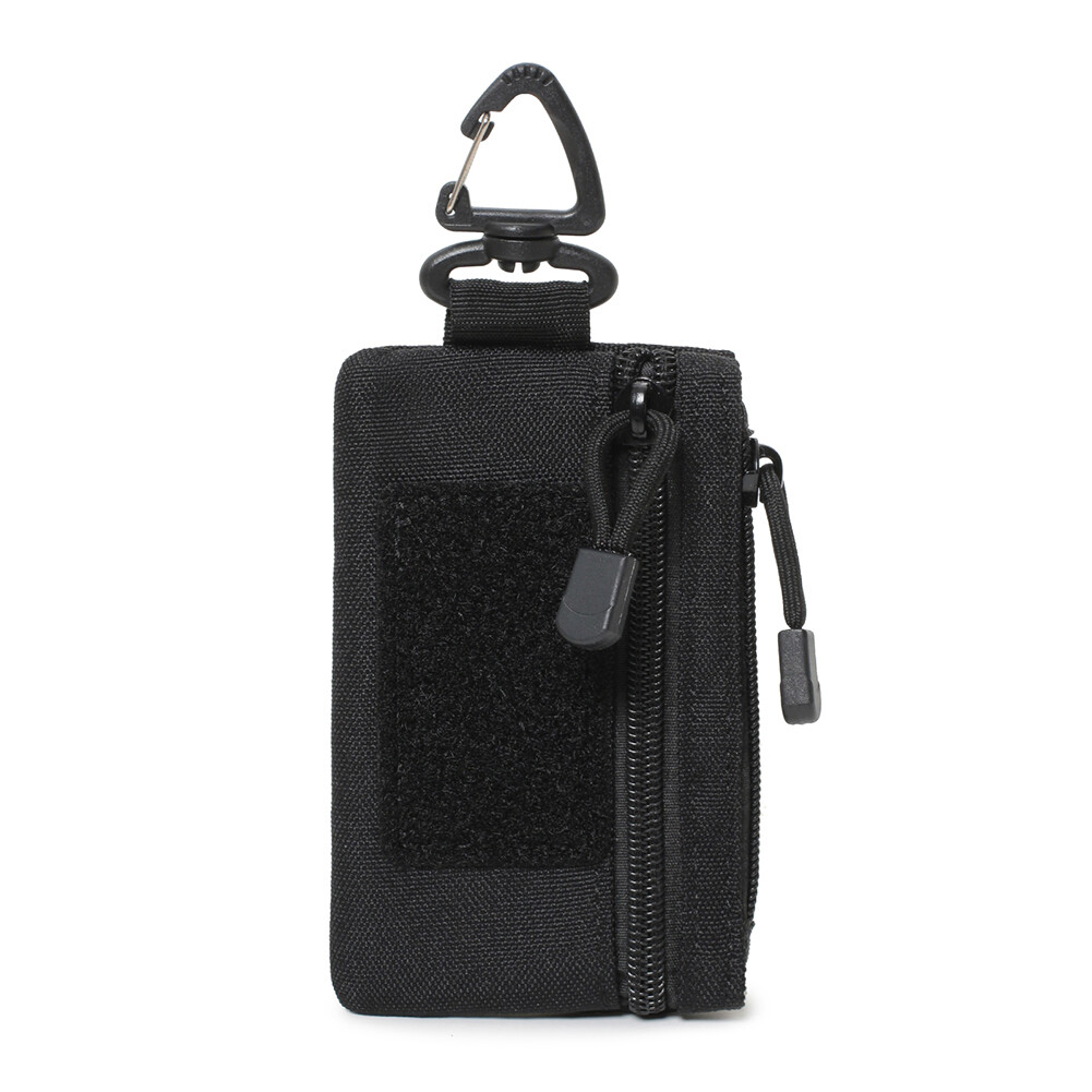 Tactical EDC Molle Pouch Key Portable Travel Zipper Belt Bag Purse Waist Wallet