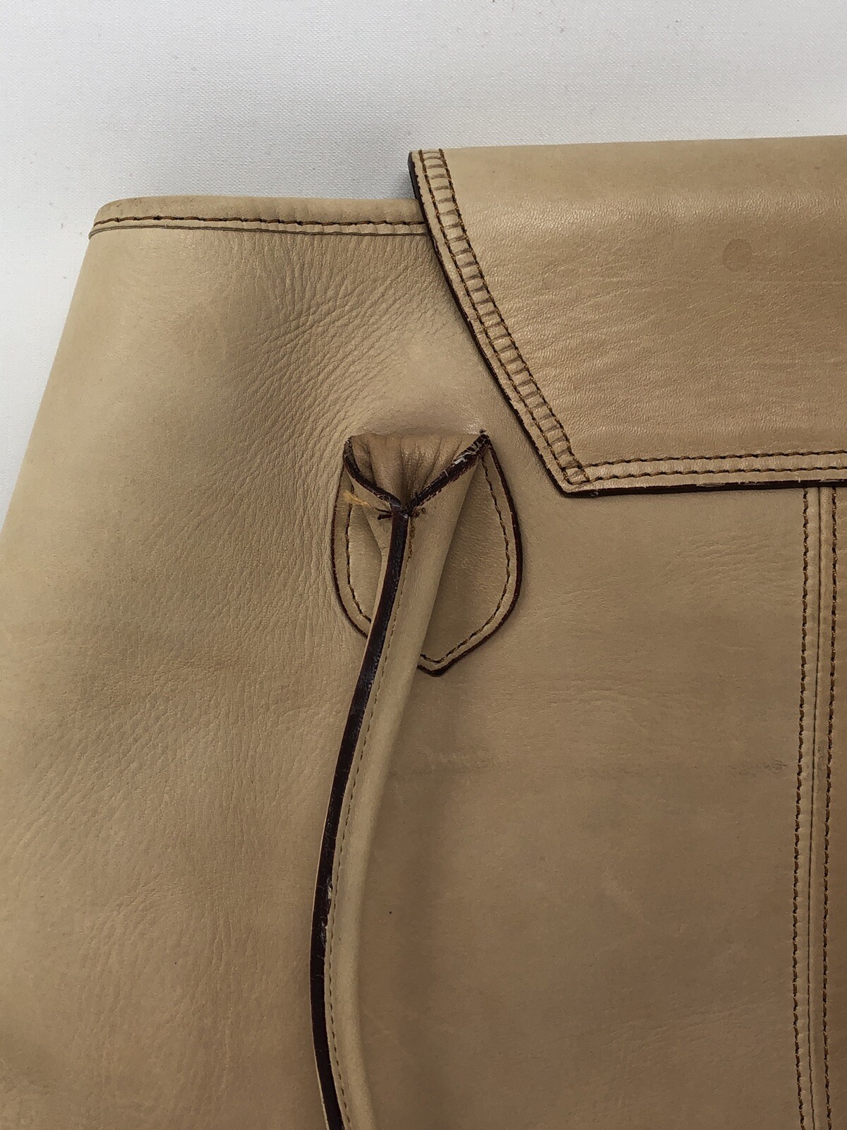 vtg Harness Collection By Michael Bianco Large Leather Shoulder Bucket Bag Purse