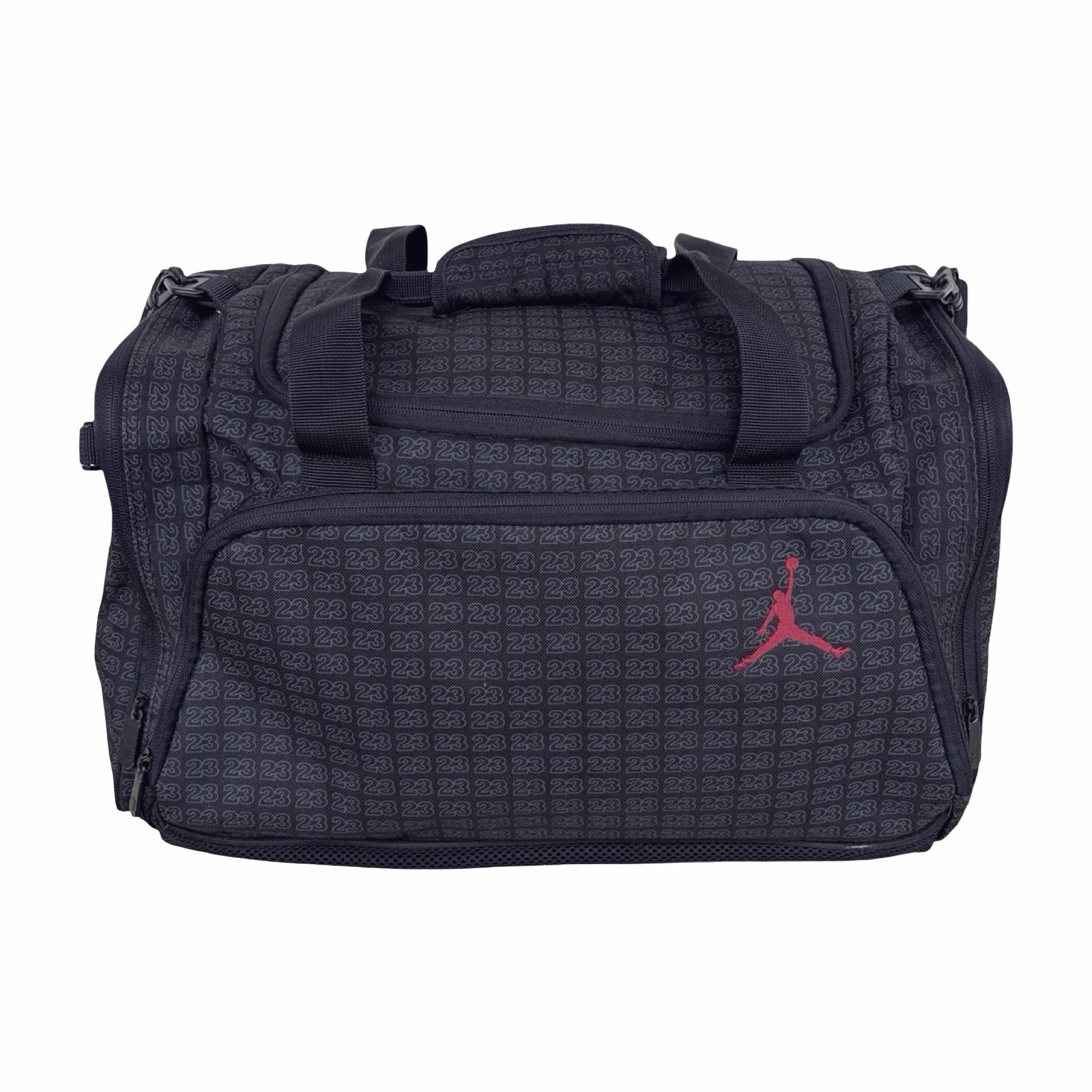 Jordan Monogram 23 Duffel Bag Black Retro Vintage Gym Travel Shoulder Jumpman