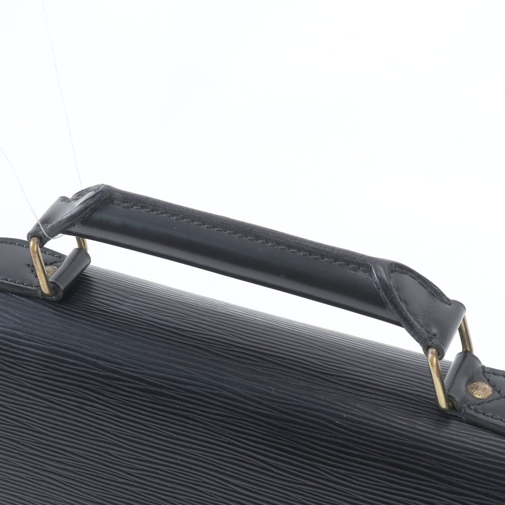 LOUIS VUITTON Epi Serviette Ambassador Briefcase Business Bag Black 40x30x4cm