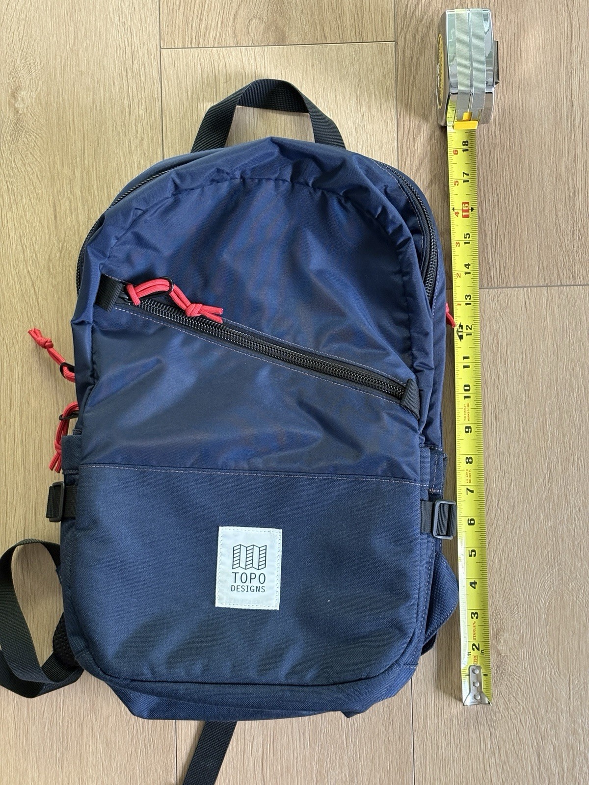 Topo Designs Standard Pack Backpack Navy Blue Laptop 22L EUC Discontinued