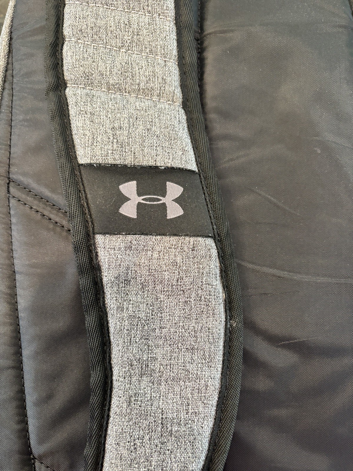 Under Armour Hustle 5.0 Backpack Storm Black Grey Clean Built To Handle Anything