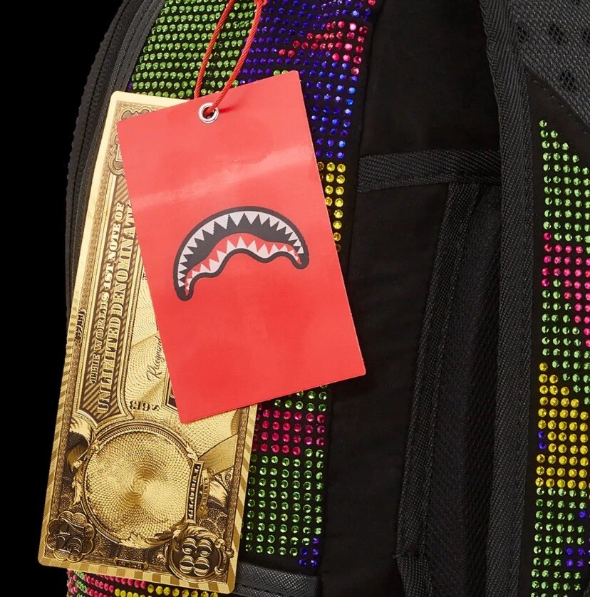 SPRAYGROUND TRINITY INVERTED REALITY BACKPACK – Multicolor Crystal Bag -Limit Ed