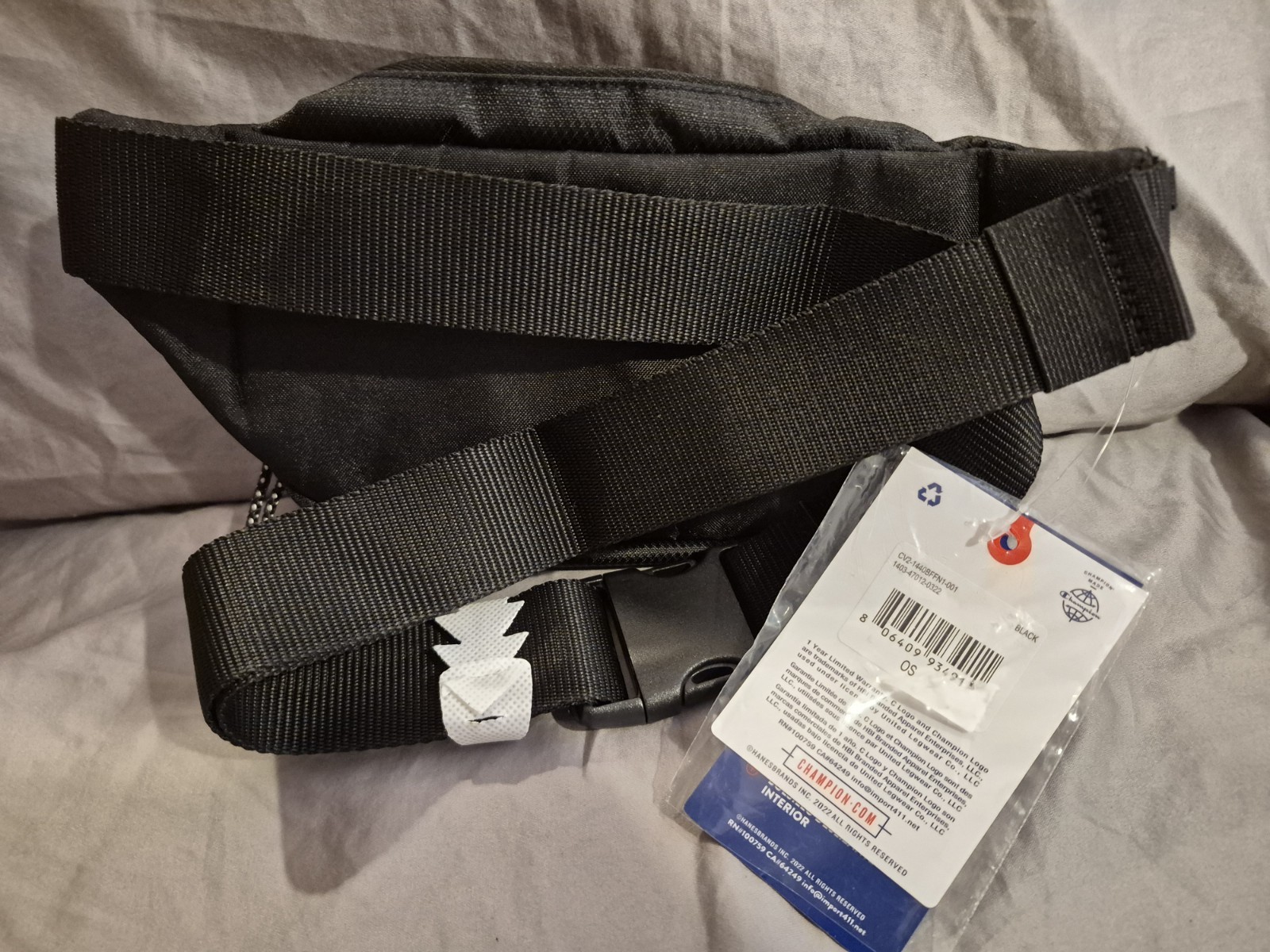 Brand new with tags Champion black fanny pack size one size fits most