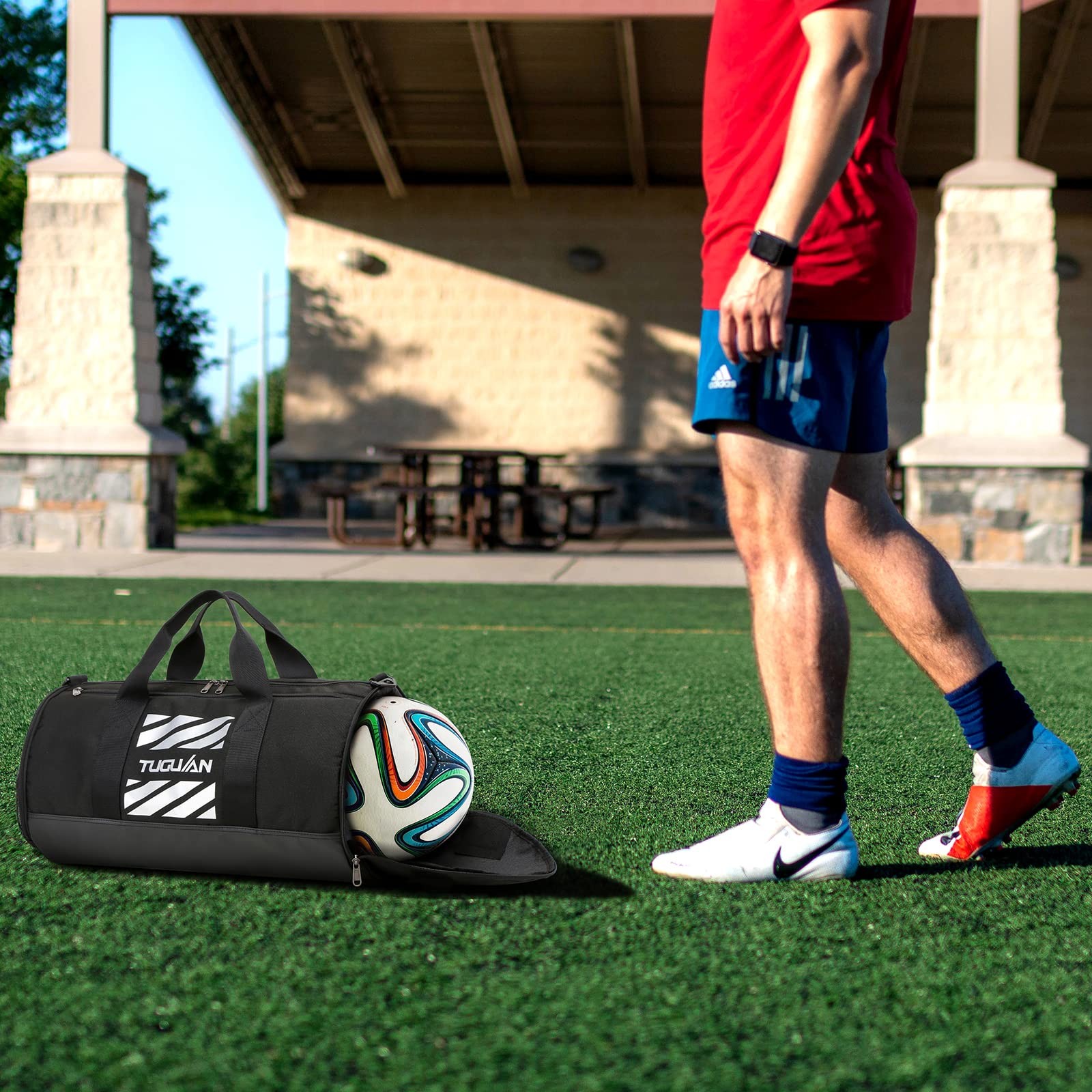 40L Gym Bag for Men Women with Wet Pocket & Shoe Compartment Travel Duffle Bag
