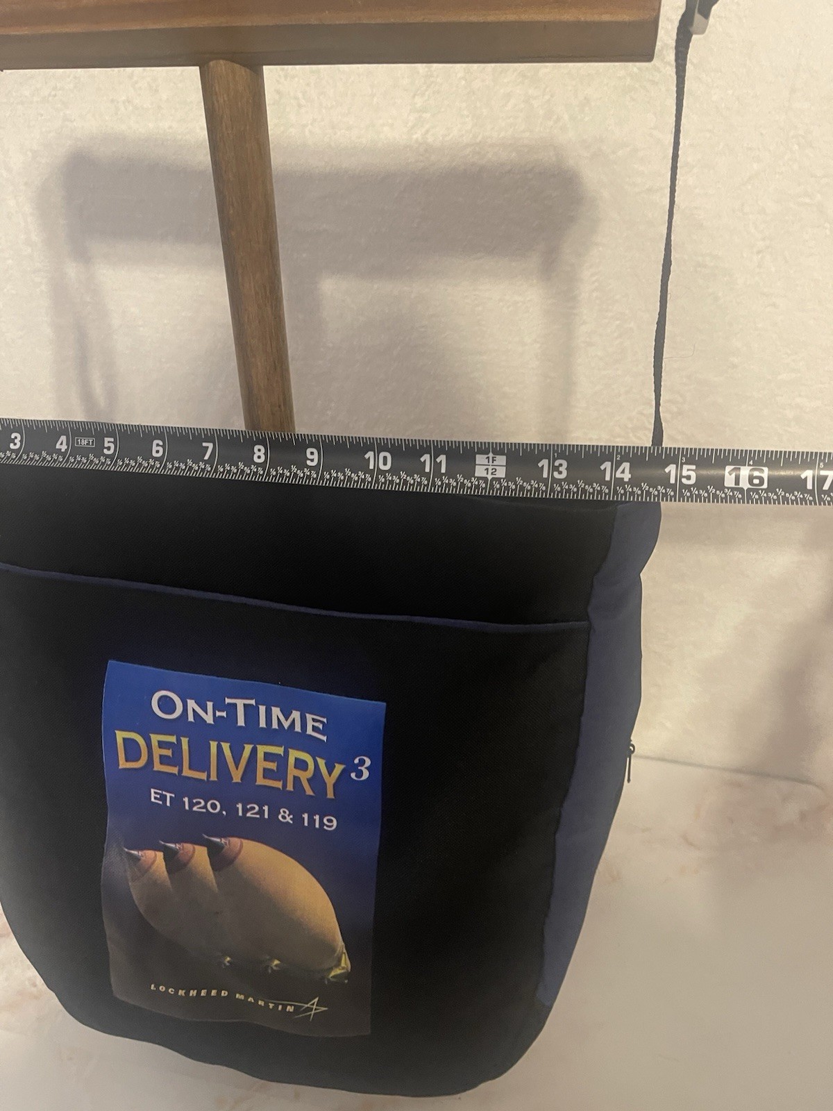 Vtg Lockheed Martin Space Transportation project Tote Bag Zippered