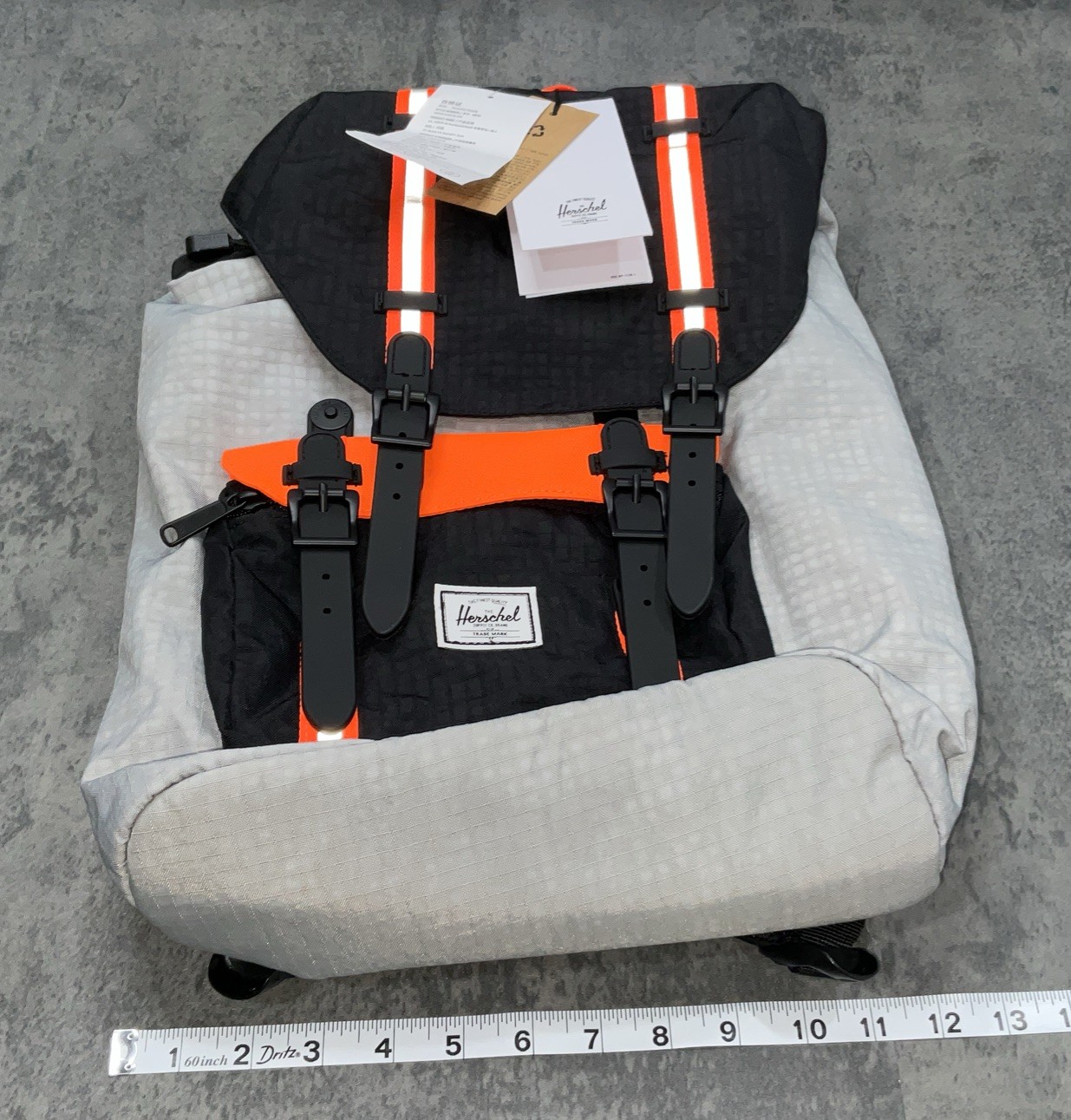 Herschel Supply Co. Little America Mid Backpack Black/Safety Orange