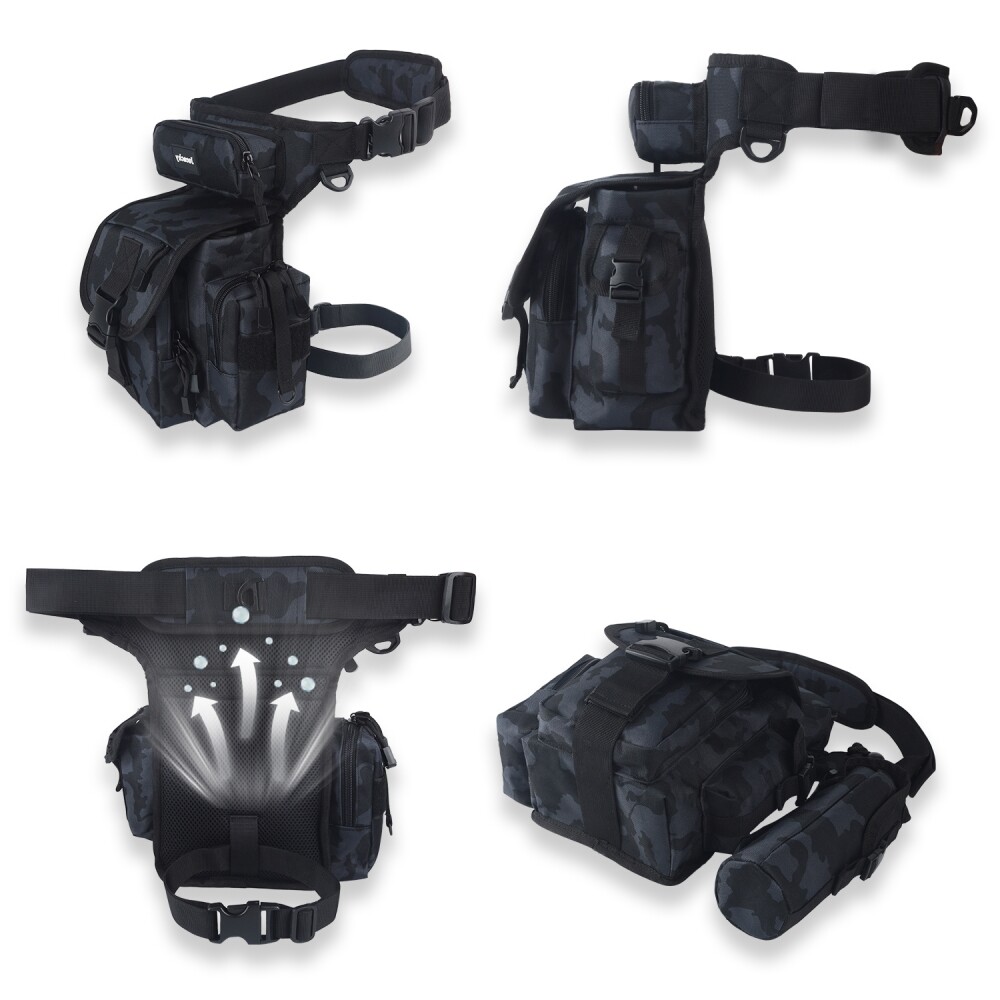 Waterproof Waist Belt Fanny Pack with Drop Leg Thigh Holster – Outdoor Adventure