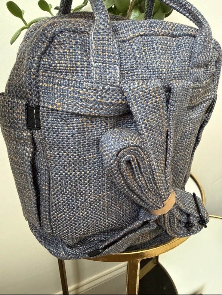 DIME BAGS – Hot Box Blue & Gray Backpack Protective Padded Bag Smell Proof NWT