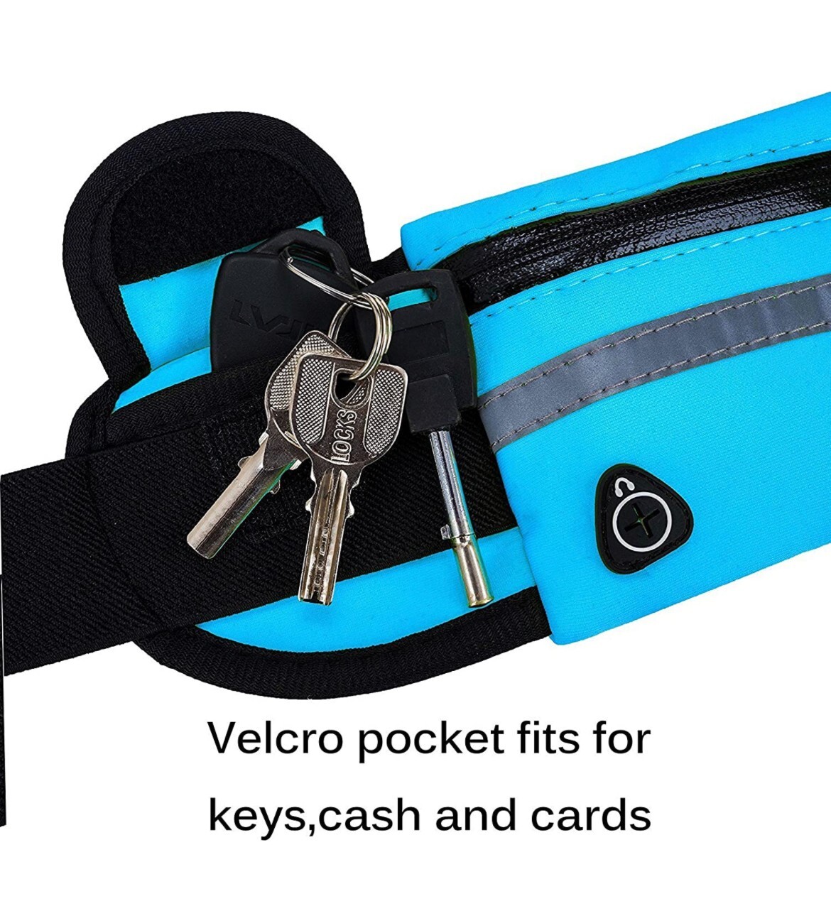 Waterproof Sports Runner Waist Bum Bag Running Jogging Belt Pouch Zip Fanny Pack