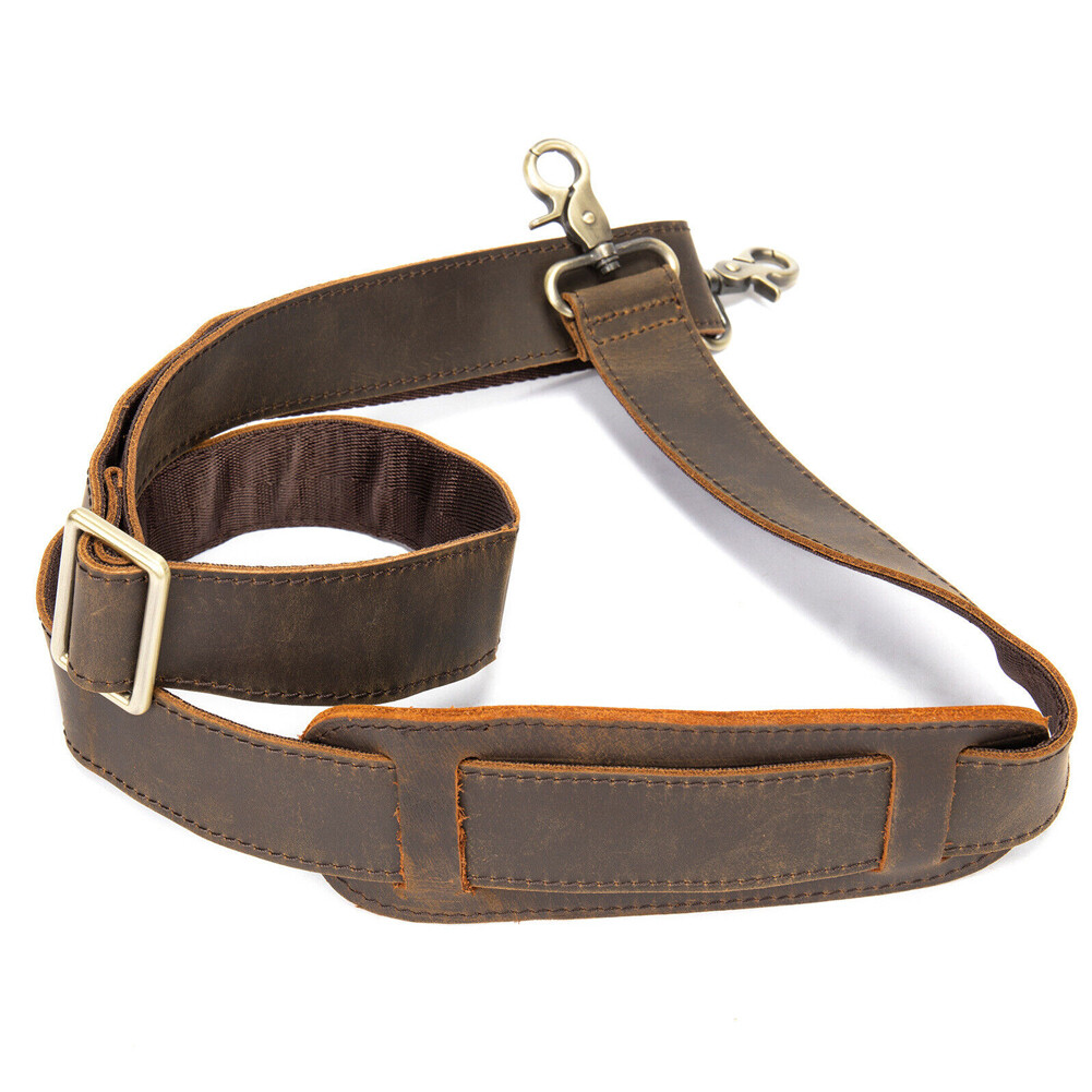 For Briefcase Luggage Messenger Bag Genuine Leather Replacement Shoulder Strap