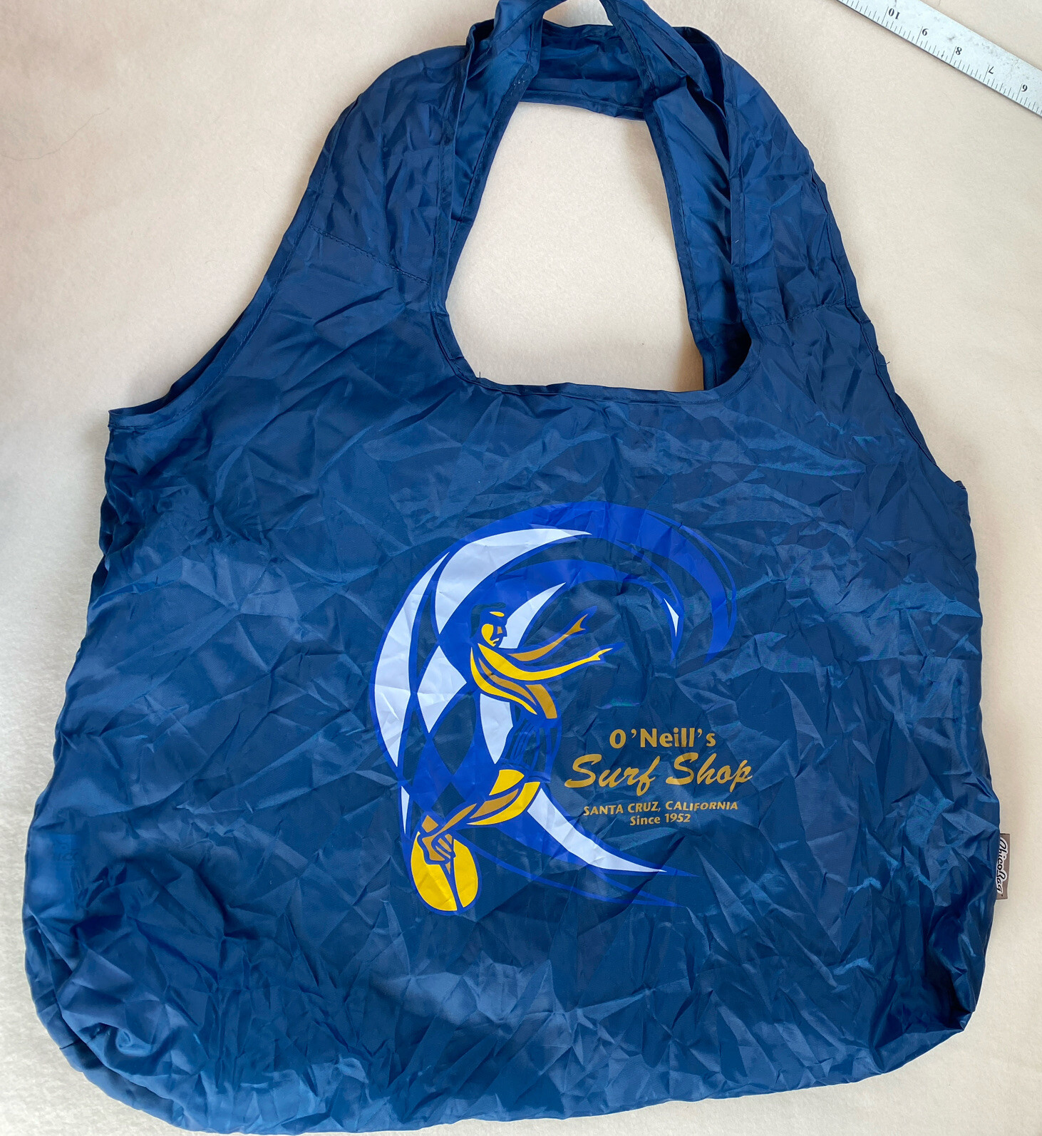 O’NEILL SURF SHOP SANTA CRUZ CALIFORNIA BAG W/SELF STORAGE POUCH VGC