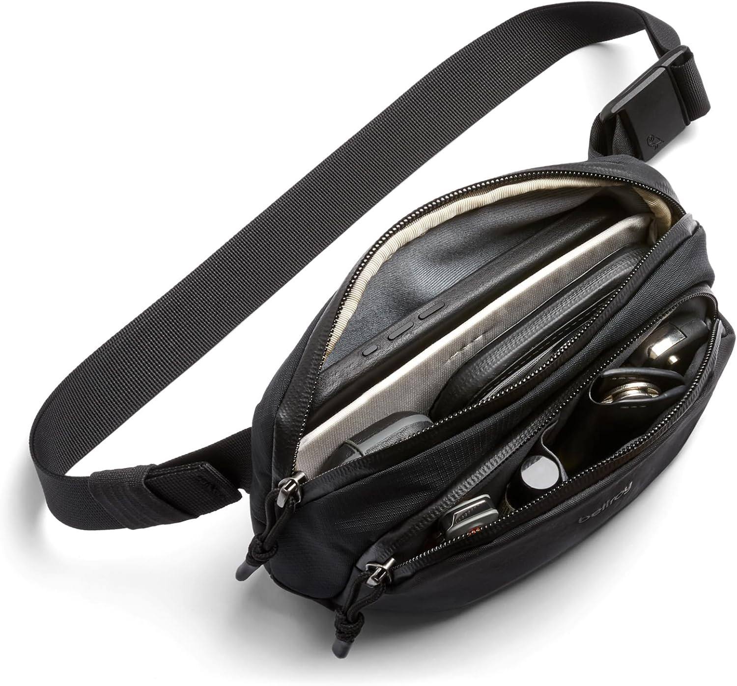 Sleek Black Venture Hip Pack for Stylish On-the-Go Adventures!