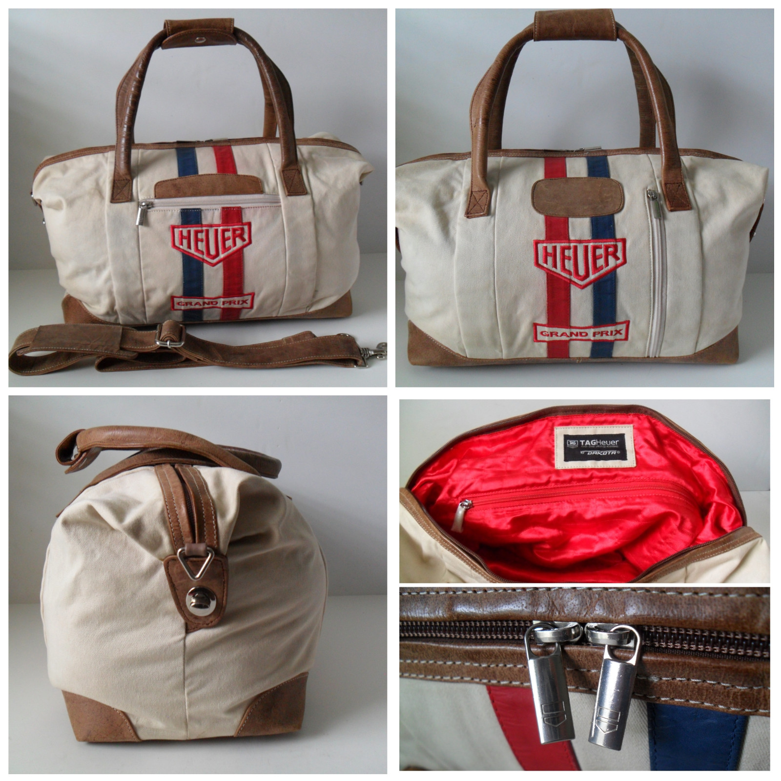TAG Heuer Dakota Boston Bag Duffle – Authentic HEUER Racing – RARE – Exc. Cond.