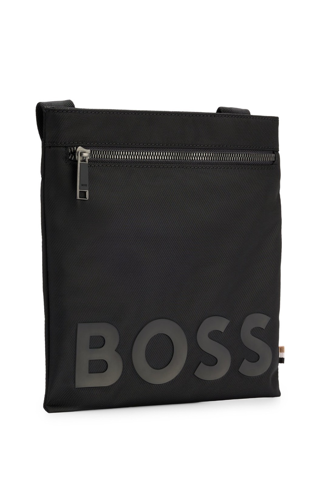HUGO BOSS CATCH Logo Envelope Crossbody BAG in BLACK