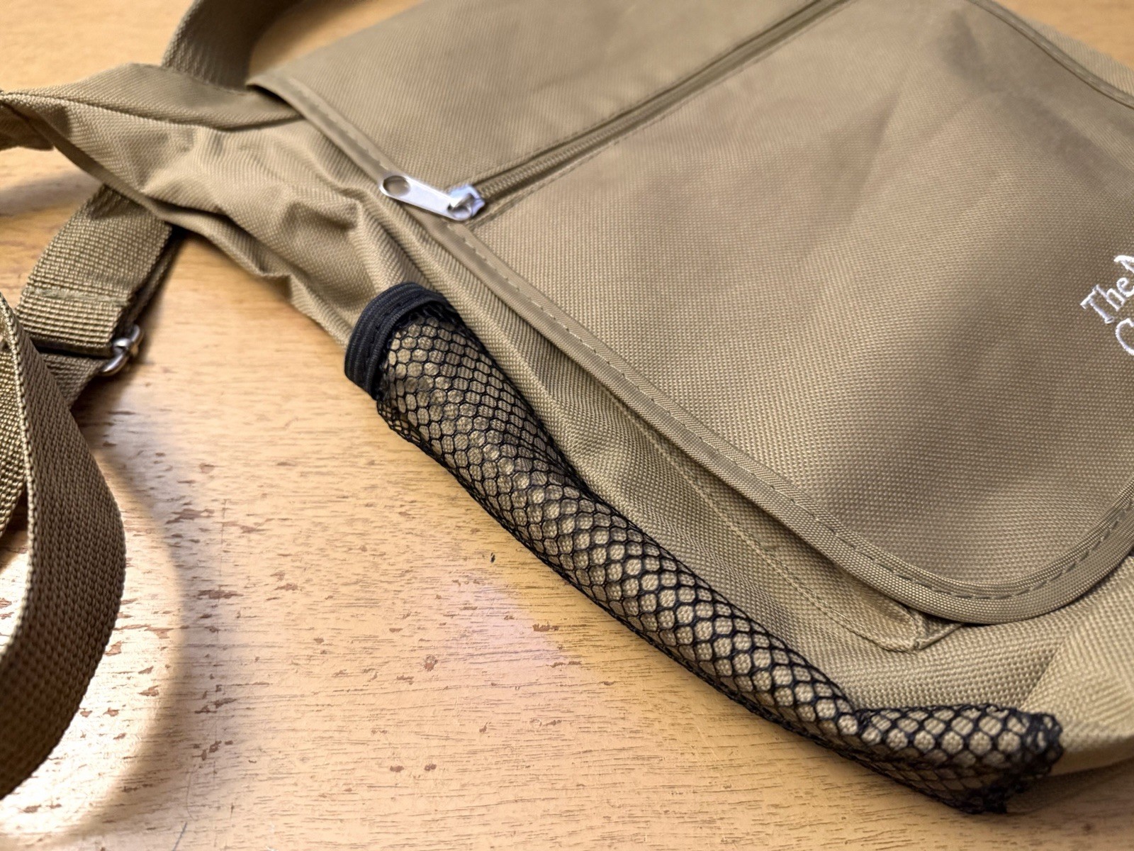 The Nature Conservancy Khaki Canvas Messenger Bag Shoulder Travel Field Bag