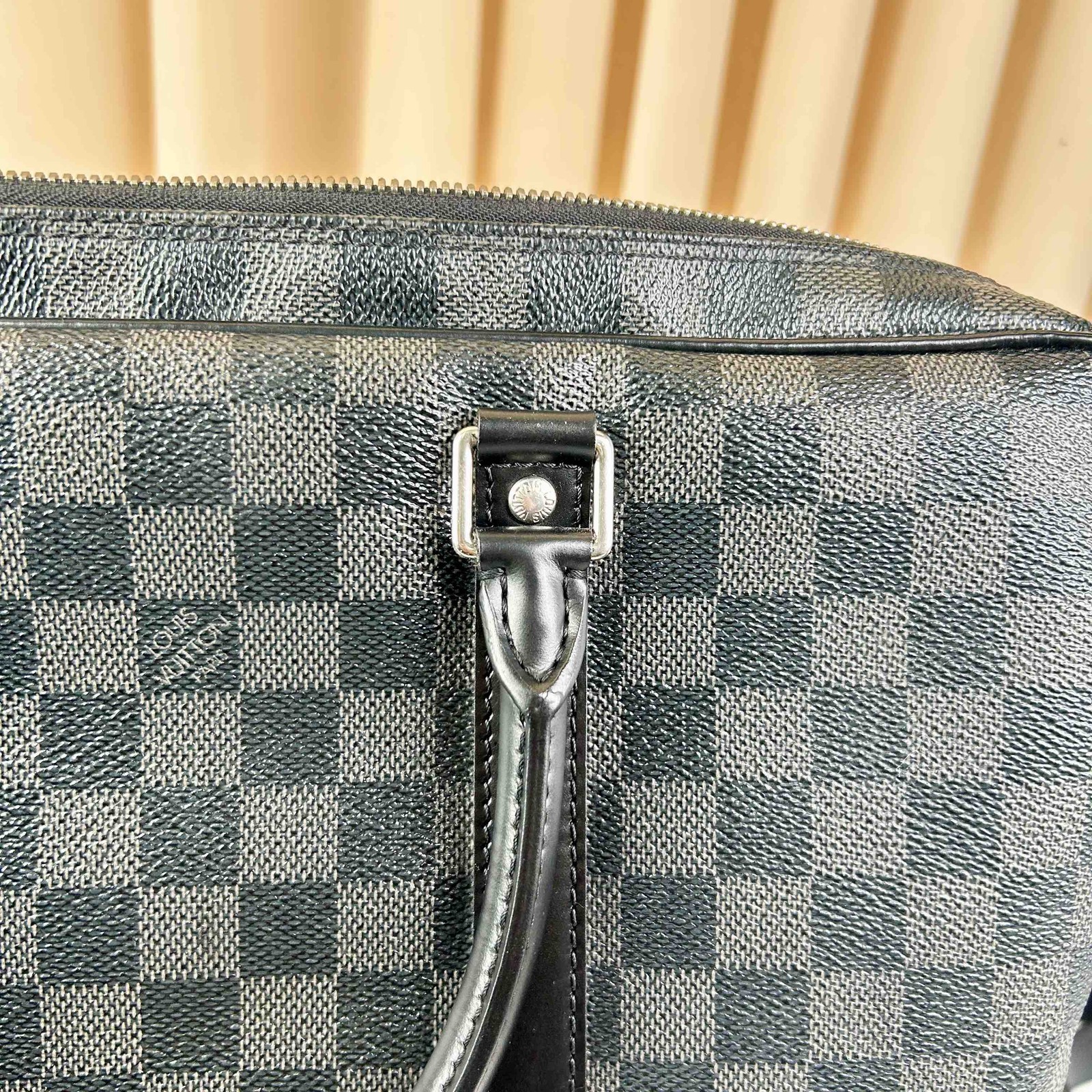Louis Vuitton Damier Graphite Porte-Documents Briefcase Black Auth
