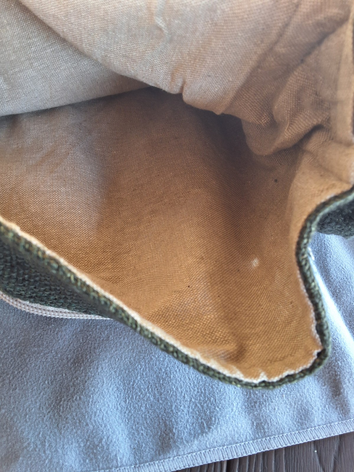 Core Hemp Unisex Boho Vegan Eco-Friendly Pure Hemp Army Green Crossbody Bag