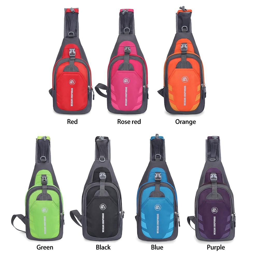 Sling Bag Chest Pack Causal Crossbody Shoulder Bag Travel Backpack Daypack BWLK