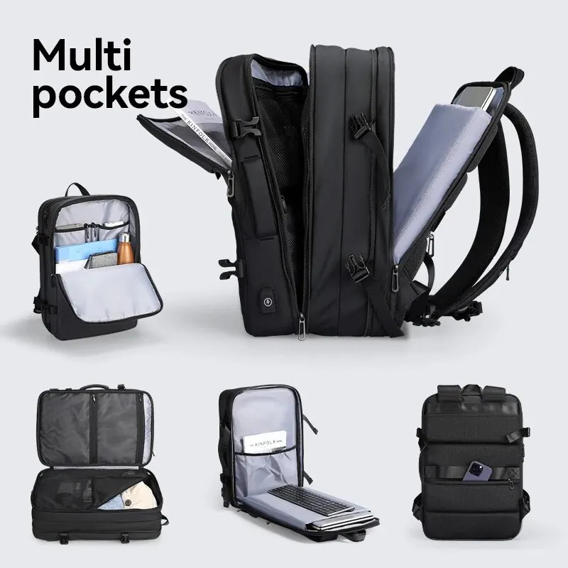 MARK RYDEN Large Travel Backpack Men Multi-functional 39L Expandable Airline