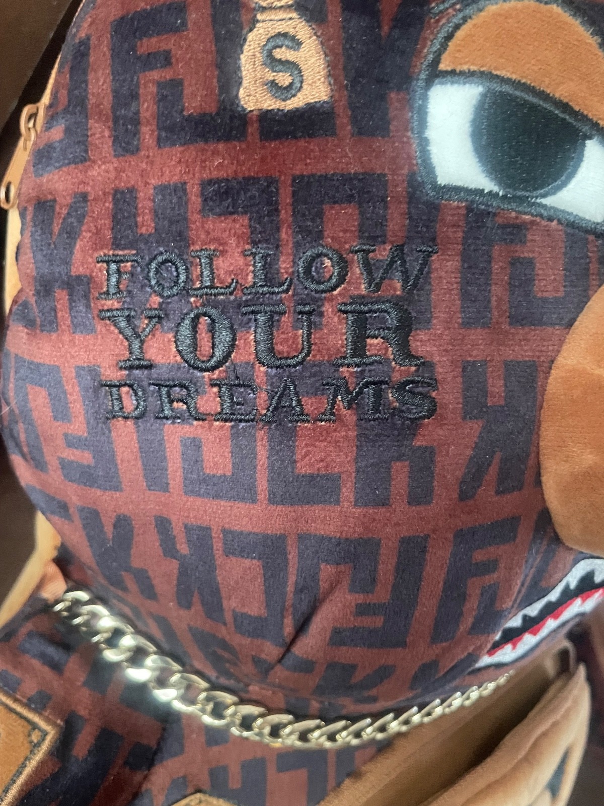 Sprayground New W Tags Limited Edition Million Dollar Teddy Bear Backpack