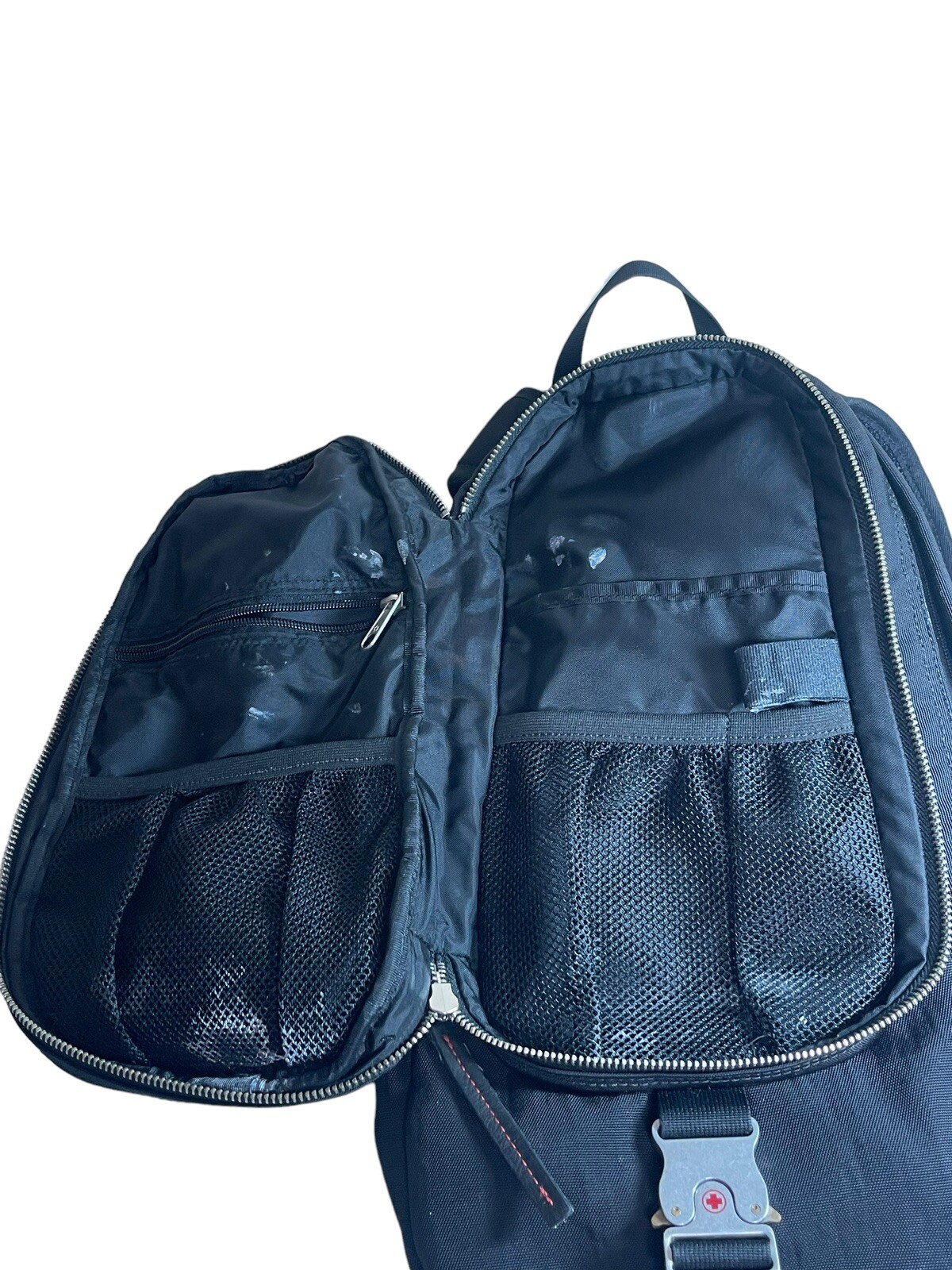Tough Jeans Inc Backpack with cow hide leather 17 Inches