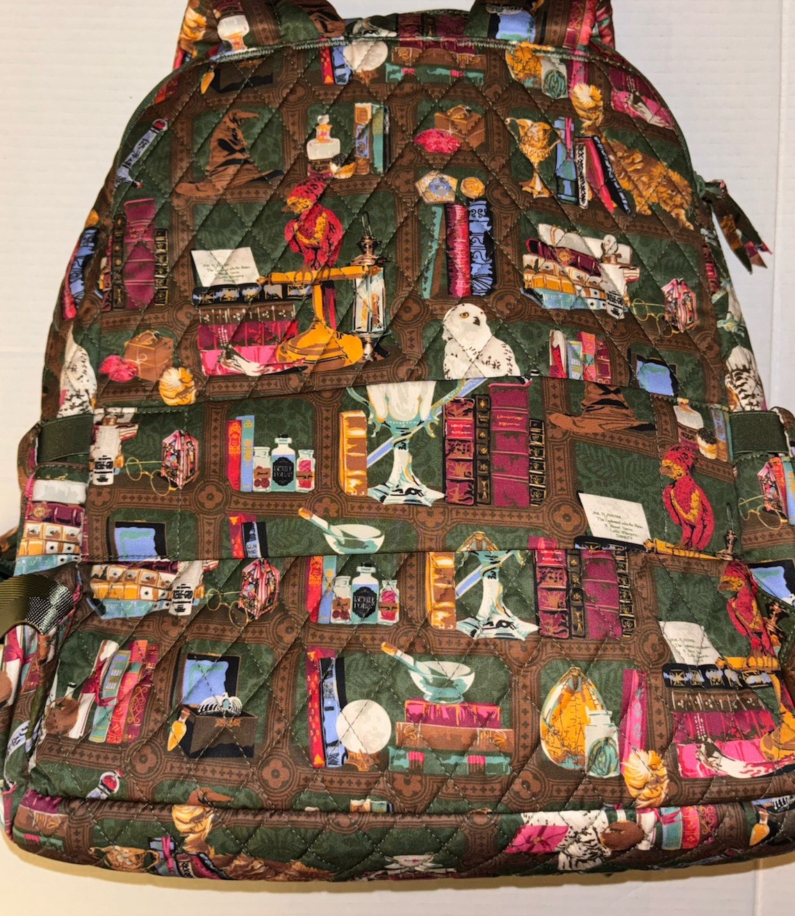 Vera Bradley Bancroft Backpack Bag Harry Potter Hogwarts Library NWT