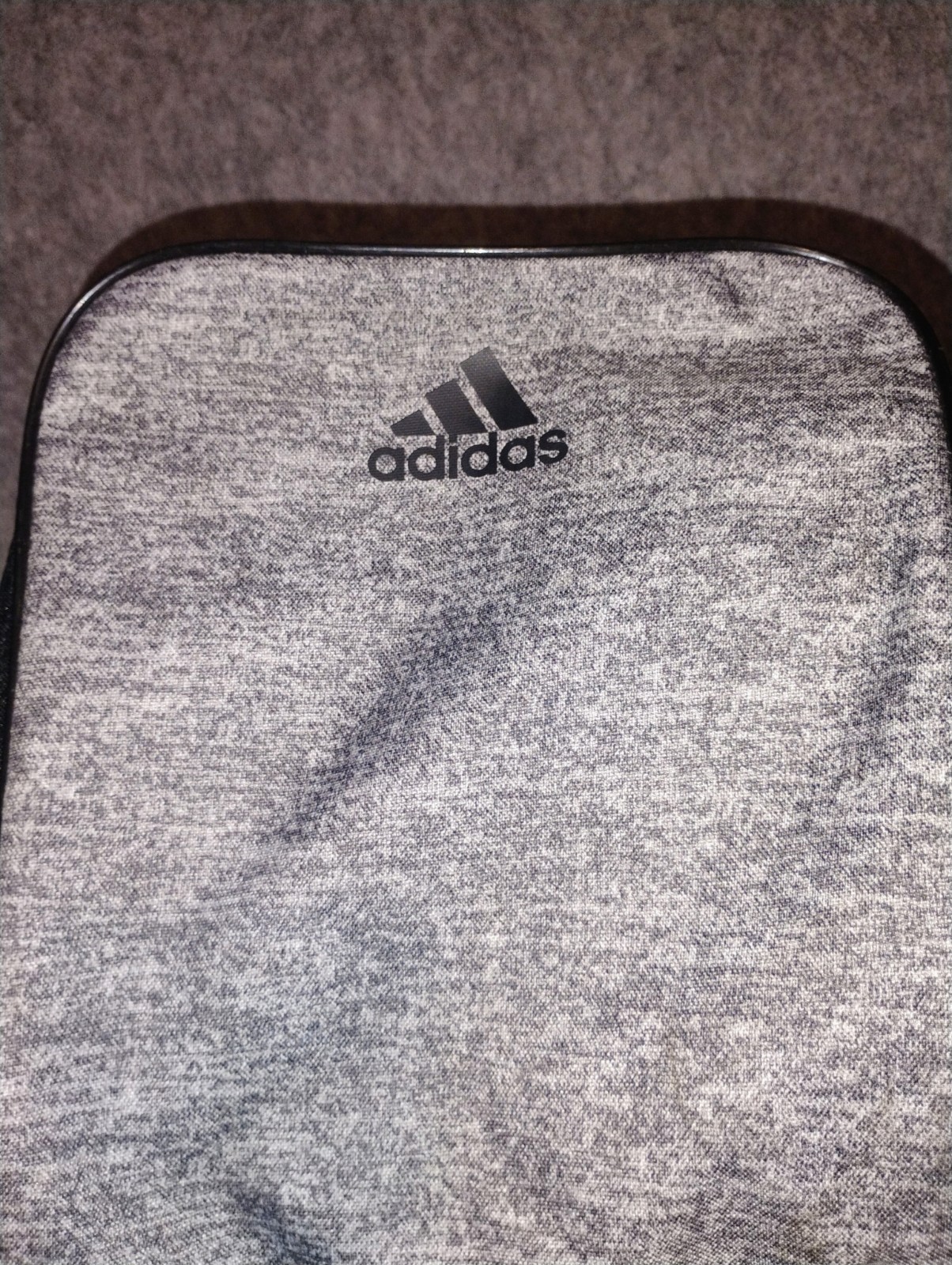 Adidas Defender Gray Black Gym Duffle Bag 18″x10″x12″