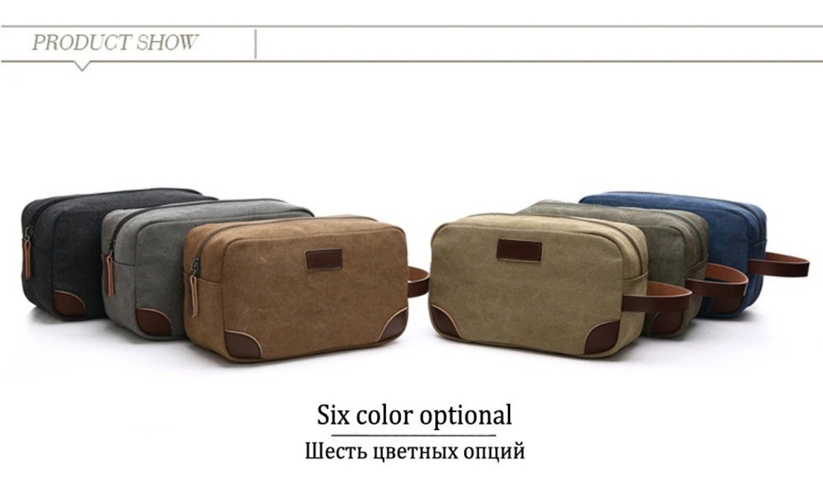 Mens Toiletry Bag Hanging Dopp Kit Canvas Shaving Bag Large Capacity for Travel