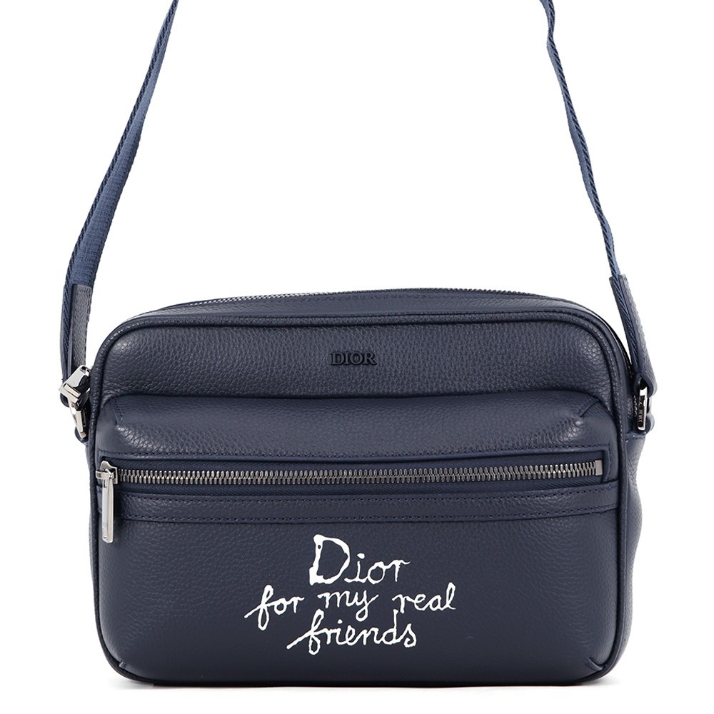 Dior DIOR HYLTON NEL Shoulder Bag Leather Navy 1ESPO340FRY_H56E