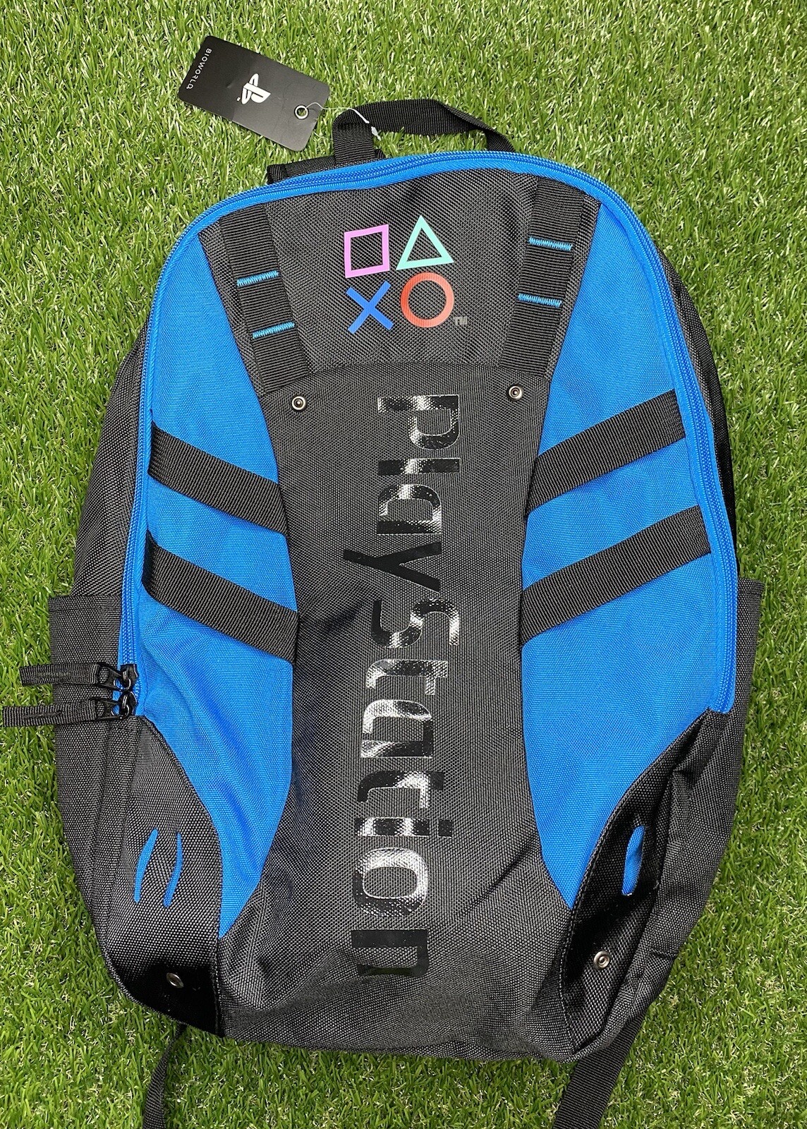 Sony PlayStation Backpack Laptop Bag Black Bioworld PS4 NWT PS