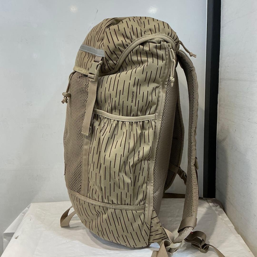 Supreme Backpack Tan Raindrop Brown Men’s Streetwear Bag 12.6×20.1×5.9in
