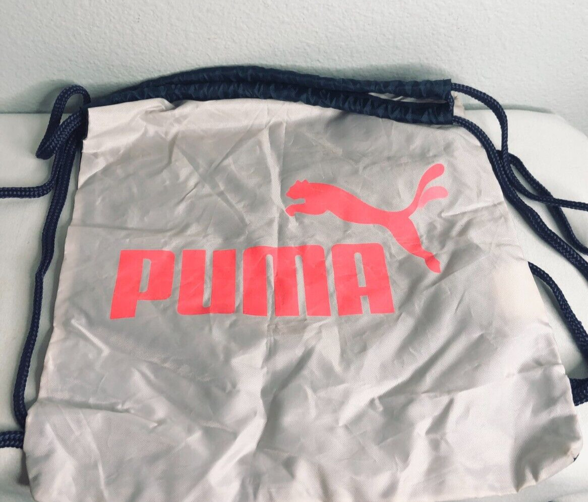 Backpack PUMA Gym Sack Bag Drawstring Bag 18” X 14″ Sack Pack – Good Condition